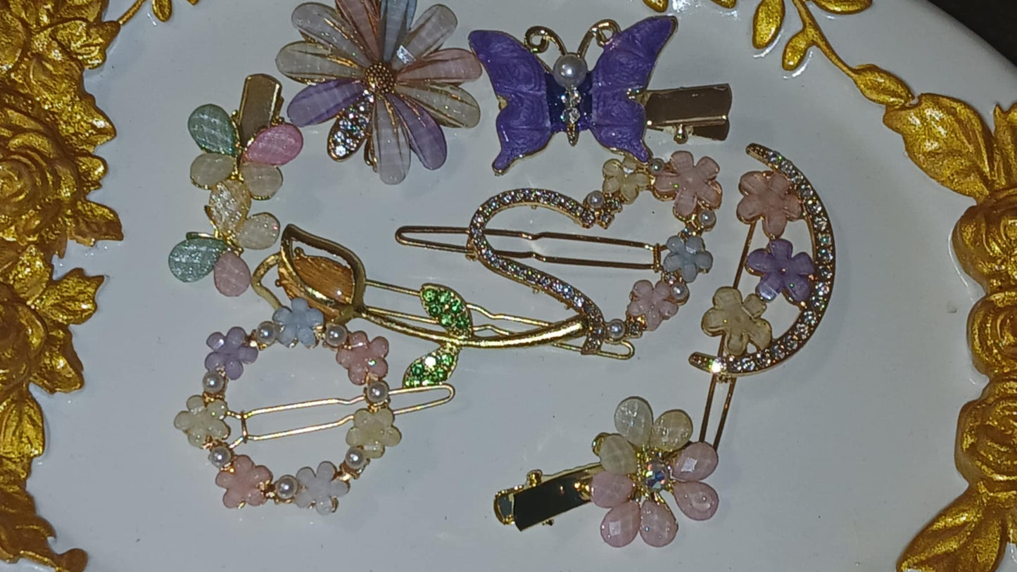 Jewelry Set with hair clip