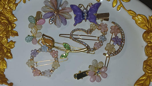 Spring Beauty Hair Clips